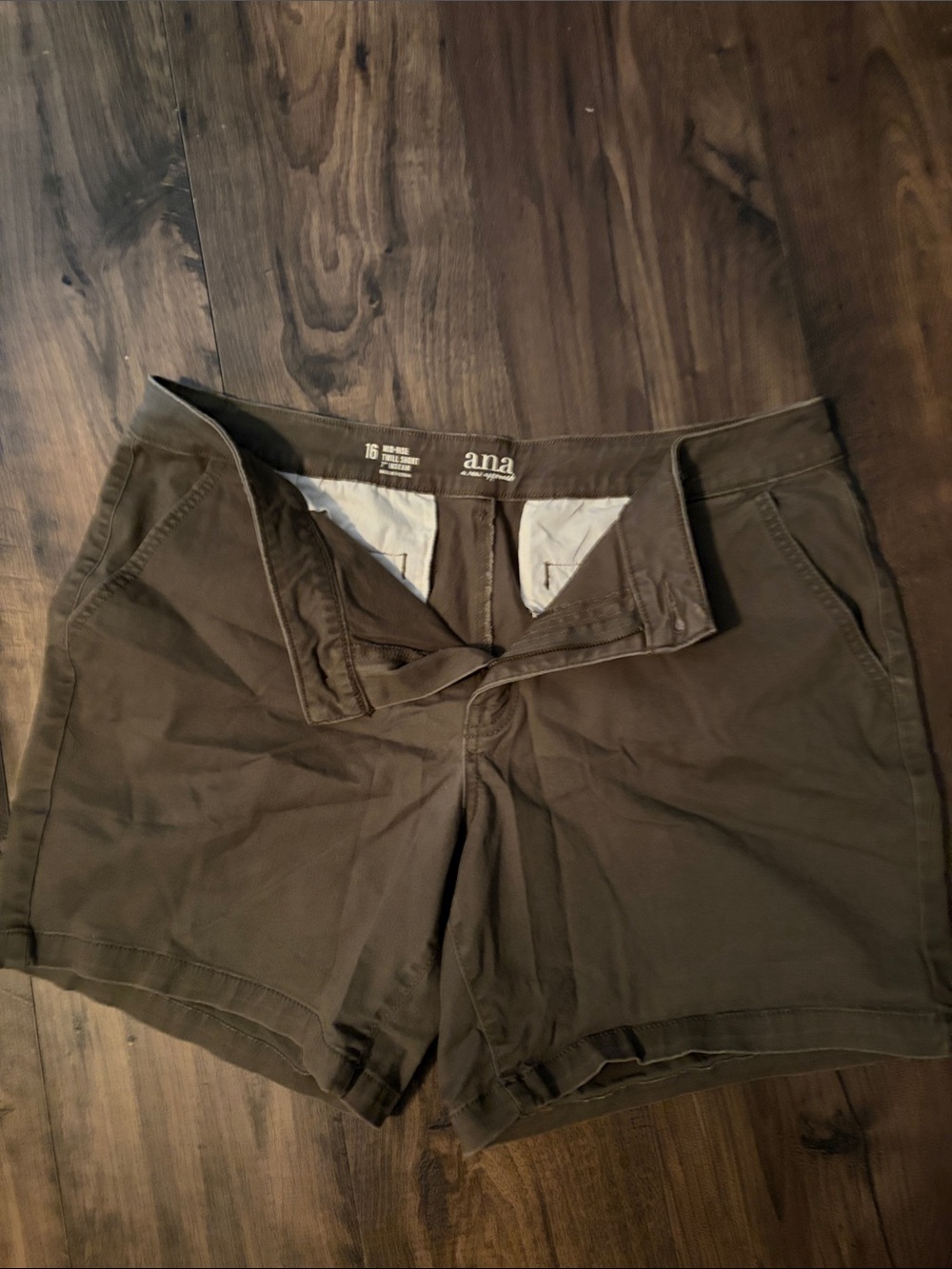 a.n.a Olive Green Casual Women's Shorts